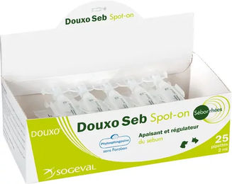 Produktbild von Ceva Douxo Seborrhee Spot On Pflege für Hund und Katze 25 Stück