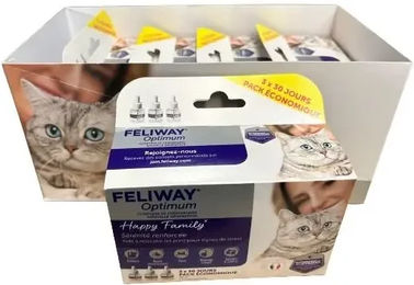 Ceva Feliway Optimum Stressabbaugerät für Katzen für alle Altersstufen 3er Pack – Bild 1 von 1