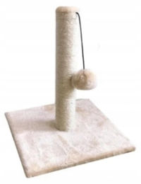 CEZ-TOM Kratzbaum für Katzen mit 32 cm Säule und Legewiese aus Sisal in Hellbeige – Bild 1 von 1