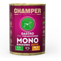 Produktbild von CHAMPER Gastro Monoprotein Hundefutter Truthahn Stückchen in Sauce 400 g