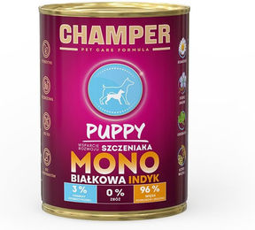 Produktbild von CHAMPER Puppy Truthahn-Monoprotein Weltenfutter Stückchen in Sauce getreidefrei 400 g - 400 g