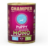 Produktbild von CHAMPER Welpenfutter Lamm Monoprotein Stückchen in Sauce 400 g - 400 g