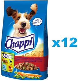 Produktbild von Chappi Hund Trockenfutter Adult mit Rind Geflügel und Gemüse 3x2,7 kg - 3 x 2,7 kg