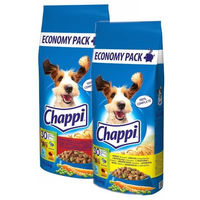 Produktbild von Chappi Hundefutter Mix Geflügel mit Gemüse und Rindfleisch mit Geflügel und Gemüse 27kg - 2 x 13,5 kg