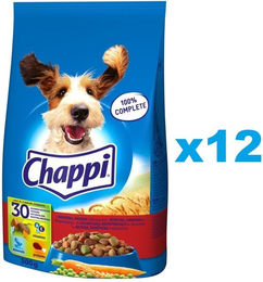 Produktbild von Chappi Hundetrockenfutter Adult mit Rind, Geflügel und Gemüse 12x500 g - 12 x 500 g