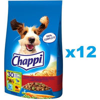 Produktbild von Chappi Hundetrockenfutter Adult mit Rind, Geflügel und Gemüse 12x500 g - 12 x 500 g