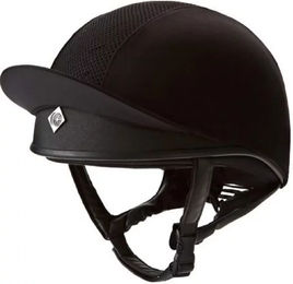 Produktbild von Charles Owen Reithelm Astm Pro Skull II Plus mit Glasfaserschale Schwarz Unisex 58 cm