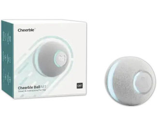 Cheerble Ball M1 interaktives Katzenspielzeug selbstrollender Ball Grau aus Kunststoff – Bild 1 von 5