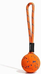 CHEERBLE Wicked Ball Air Rope Hundespielzeug aus Nylon in Orange Größe Mittel – Bild 1 von 2