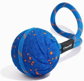 CHEERBLE Wicked Ball Air Rope Hundespielzeug aus Nylon in Royal Blue Größe Mittel – Bild 1 von 2