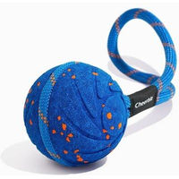 Produktbild von CHEERBLE Wicked Ball Air Rope Hundespielzeug aus Nylon in Royal Blue Größe Mittel