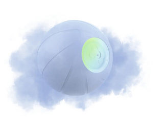 Cheerble Wicked Ball SE interaktives Hundespielzeug aus Kunststoff Blau Größe S – Bild 1 von 9