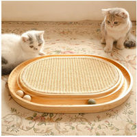 Produktbild von CheerPals 2-in-1 Kratzbrett für Katzen aus Sisal und massivem Kiefernholz mit Katzenminzekugeln