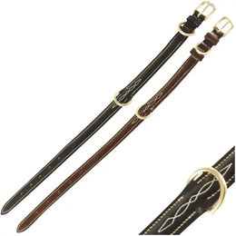 Produktbild von Chetak Miami Hundehalsband aus Leder in Braun für erwachsene Hunde