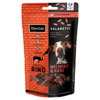 Produktbild von Chewies Belohnungssnack Sticks Salametti Rind, Herz & Käse mit hohem Fleischanteil 60 g