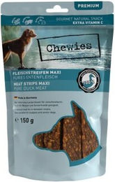 Chewies Fleischstreifen Maxi Ente Trockenfleisch getreidefrei Monoprotein 8x150g - 2 x 150 g – Bild 1 von 3
