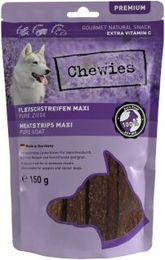 Chewies Fleischstreifen Maxi Trockenfleisch Ziege getreidefrei Monoprotein 8x150g – Bild 1 von 3
