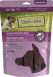 Chewies Fleischstreifen MINI Hundeleckerli aus 100 % Kängurufleisch für Welpen und kleine Hunde, getreidefrei und hypoallergen, 70 g - 70 g – Bild 1 von 4