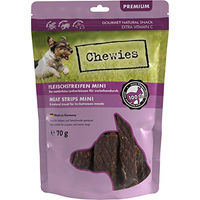 Produktbild von Chewies Fleischstreifen MINI Hundeleckerli aus 100 % Kängurufleisch für Welpen und kleine Hunde, getreidefrei und hypoallergen, 70 g - 70 g