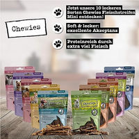 Produktbild von Chewies Fleischstreifen Mini Lamm 70 g getrocknetes Hundesnack hypoallergen und ohne Konservierungsstoffe - 70 g