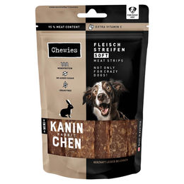 Produktbild von Chewies Fleischstreifen Soft Mini Kaninchen Getreidefrei Monoprotein 70 g
