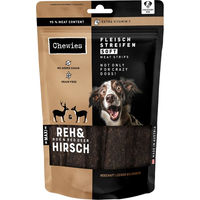 Produktbild von Chewies Fleischstreifen Trockenfleisch Reh und Hirsch für alle Altersstufen 3 x 150 g - 3 x 150 g