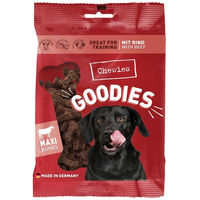 Produktbild von Chewies Goodies Maxi Belohnungssnack Rind für Hunde 4x200g