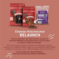 Produktbild von Chewies Hundeleckerli Rind Trainingssnack mit hohem Fleischanteil und ohne Zucker 200 g - 200 g