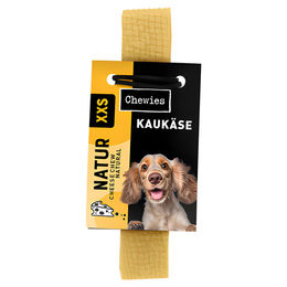 Produktbild von Chewies Kau-Käse Kausnack für kleine Hunde getreidefrei und glutenfrei Größe XXS 3 x 25 g