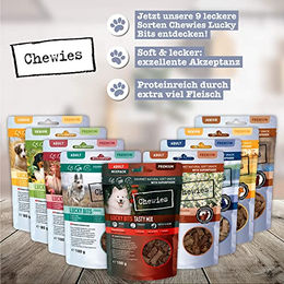 Chewies Lucky Bits Hundeleckerli Hirsch & Huhn Adult getreidefrei ohne Zucker 100 g - 100 g – Bild 1 von 4