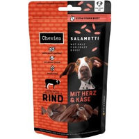 Produktbild von Chewies SALAMETTI Belohnungssnack für Hunde mit Rind und Käse Monoprotein 8x200g - 2 x 200 g