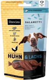 Chewies SALAMETTI Belohnungssnack Huhn und Lachs Monoprotein für alle Altersstufen 8x200g – Bild 1 von 3