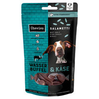 Produktbild von Chewies Salametti Kausnack Wasserbüffel und Käse mit hohem Fleischanteil 60 g