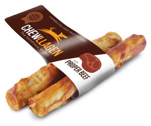 Produktbild von CHEWLLAGEN Kaurollen Rind Medium Monoprotein für Hunde 2er Pack