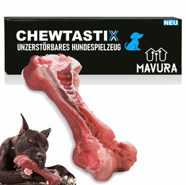 CHEWTASTIX Kauspielzeug Zahnbürste aus Gummi zur Zahnpflege für Hunde in Rosa – Bild 1 von 6