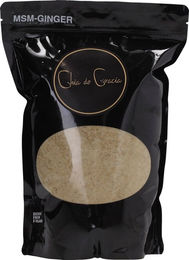 Produktbild von Chia de Gracia Bio MSM-Ingwer-Pulver Nahrungsergänzung für Gelenke, Knochen, Haut und Fell 1 kg - 1 kg