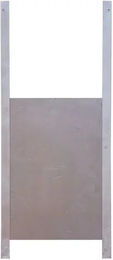 Chick'A Aluminium-Slide und Aluminium-Klappe für Hühnerställe in Silber und Grau Größe M – Bild 1 von 1