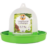Produktbild von Chick'A Bio Futterautomat für Hühner und Wachteln weiß-grün 2,5 kg