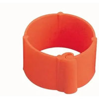 Produktbild von Chick'A Clip-Ring für Hühner 8 mm Orange aus Kunststoff