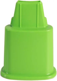 Produktbild von Chick'A Doppelzylinder-Tränke Futtersäule Hühnerstall-Zubehör aus Kunststoff Grün 4er-Pack