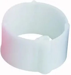 Produktbild von Chick'A Geflügelclipringe für Hühner aus Kunststoff in Weiß 20mm 50 Stück