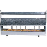 Produktbild von Chick'A Geflügelfutterautomat aus verzinktem Metall mit drehbarem Rolldach für 15 Hühner 4,2 Liter - 4,2 l