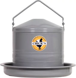 Produktbild von Chick'A Geflügeltränke aus Metall Grau für Hühner - 10 l