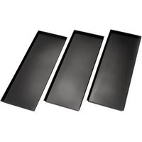 Produktbild von Chick'A Harmony Bodenwanne für mittelgroße Hühnerhäuser aus Kunststoff Schwarz 3er Set