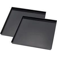 Produktbild von Chick'A Harmony Bodenwannen für Hühnerställe aus Kunststoff Schwarz 2er Set