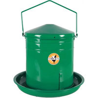 Produktbild von Chick'A Horizontal Futterautomat für Hühner und Wachteln 10 l Grün aus Metall - 10 l