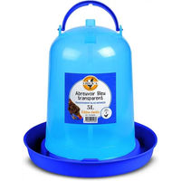 Produktbild von Chick'A Hühnertränke aus Kunststoff für Geflügel 5 Liter Blau Transparent - 5 l