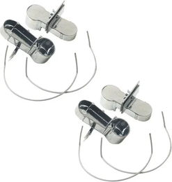 Produktbild von Chick'A Kaninchentränke aus Aluminium für Kleintiere mit Befestigungsplatte und Halterungsstange Silber 4er Set