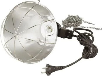 Produktbild von Chick'A Lampenhalter für Stallbeleuchtung aus Edelstahl in Silber/Grau IPX4