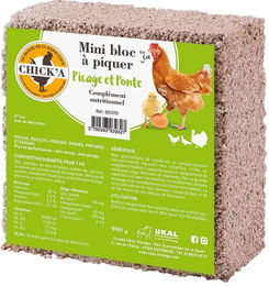 CHICK'A Mini-Pickblock Mineralstein für Huhn Taube und Pute 900 g - 0,9 kg – Bild 1 von 2